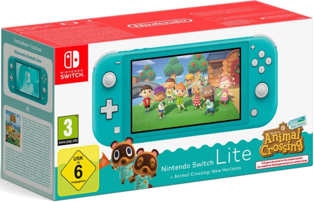 Nintendo Switch Lite Turquoise + Animal Crossing: New Horizons (NSH137) 1