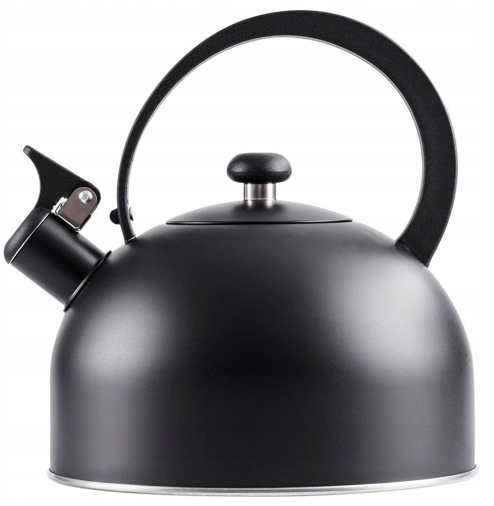Czajnik z gwizdkiem stalowy czarny 3 l 1