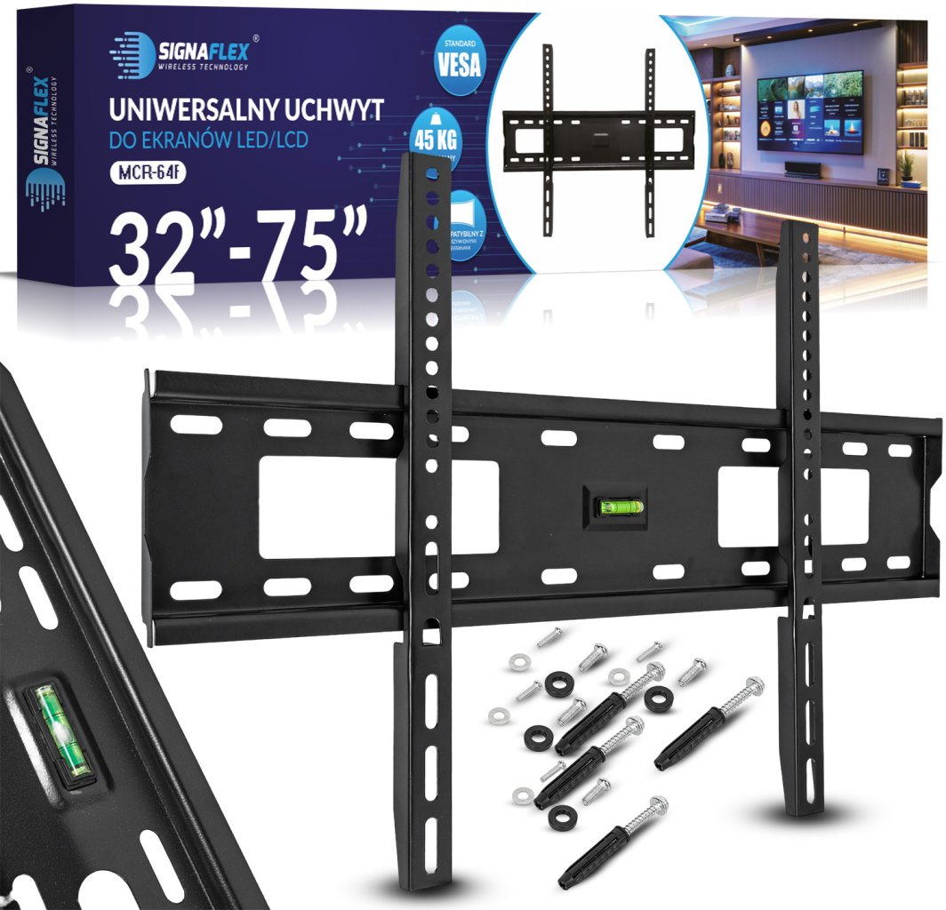 Uchwyt do telewizora ścienny uniwersalny Signaflex MCR-64F TV 32-75" 1