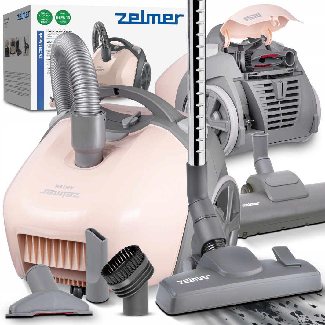 ODKURZACZ ZVC 352 ANTEK 900W 3,5L BEŻOWY 1