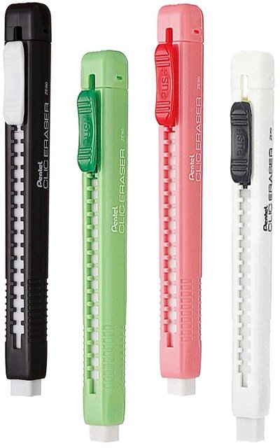 Gumka wysuwana Pentel Clic Eraser ZE80 seledynowa - 1