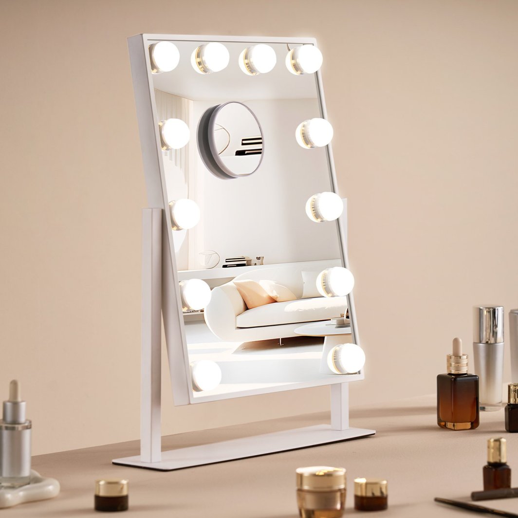 Lustro do Makijażu z Podświetleniem LED i Lusterkiem Powiększającym 5x 1