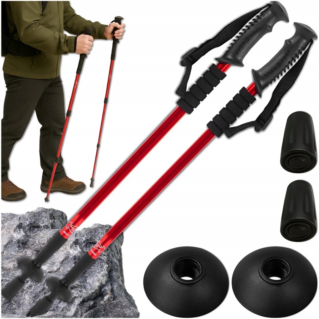 KIJE NORDIC WALKING KIJKI SKŁADANE REGULOWANE DO CHODZENIA TELESKOPOWE 1