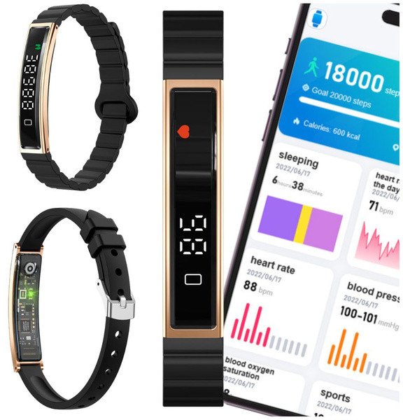 SMARTWATCH WATCH ZEGAREK SPORTOWY SMARTBAND WODOODPORNY PULSOMETR SPORT ANDROID IOS B3 1