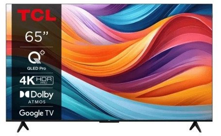 Telewizor TCL 65T7B QLED PRO 65" 4K Ultra HD Google TV Dolby Atmos DVB-T2 Tytanowy 1