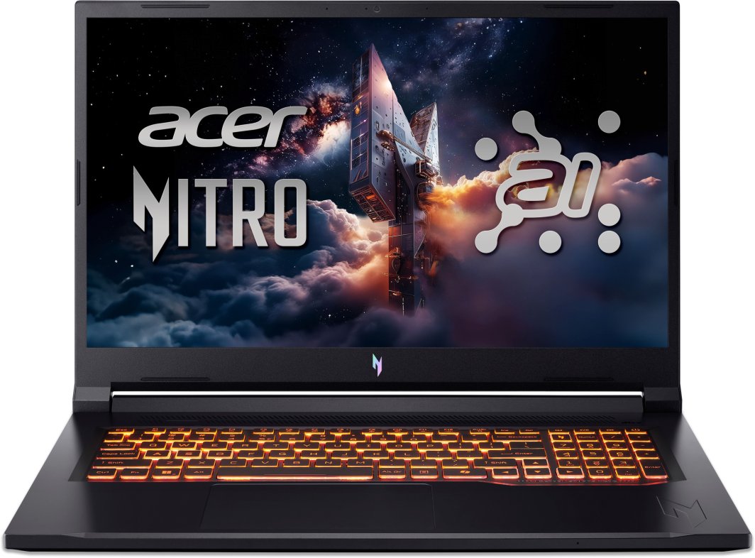 Laptop Acer Nitro V 17 AI ANV17-41-R7FR Ryzen 5 240 / 16 GB / 512 GB / RTX 5060 / 144 Hz (NH.QYVEP.003) 1