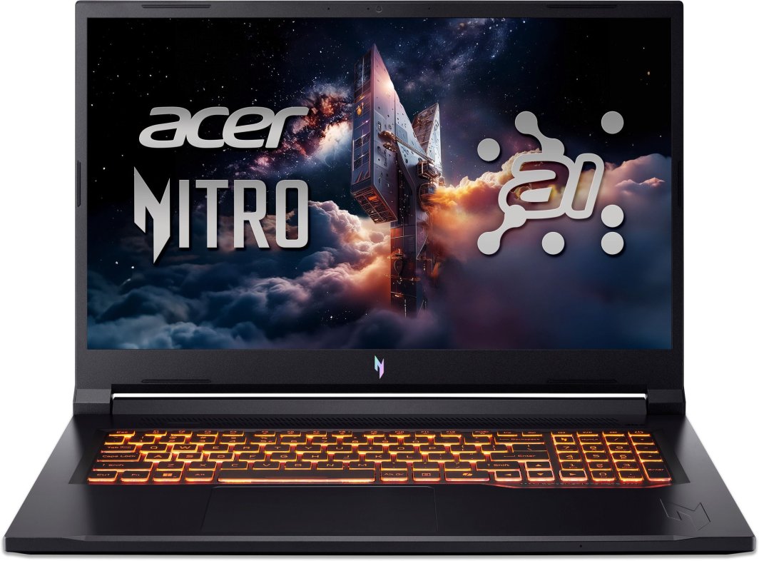 Laptop Acer Nitro V 17 AI ANV17-41-R6RY Ryzen 7 260 / 16 GB / 1 TB / RTX 5060 / 165 Hz (NH.QYVEP.00B) 1