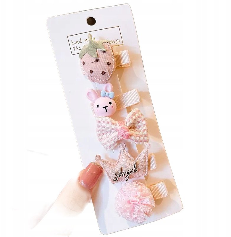 Zestaw Spinek do włosów Dziewczęcy Różowe XXXIII 1