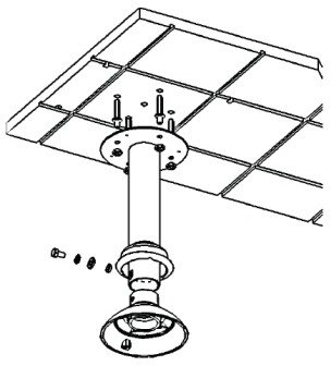 Speed Dome mount for DCS-68xx series - Short straight tube 1