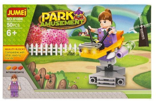 Klocki Jumei PARK ROZRYWKI 50 elementów, 15 x 9 cm 1