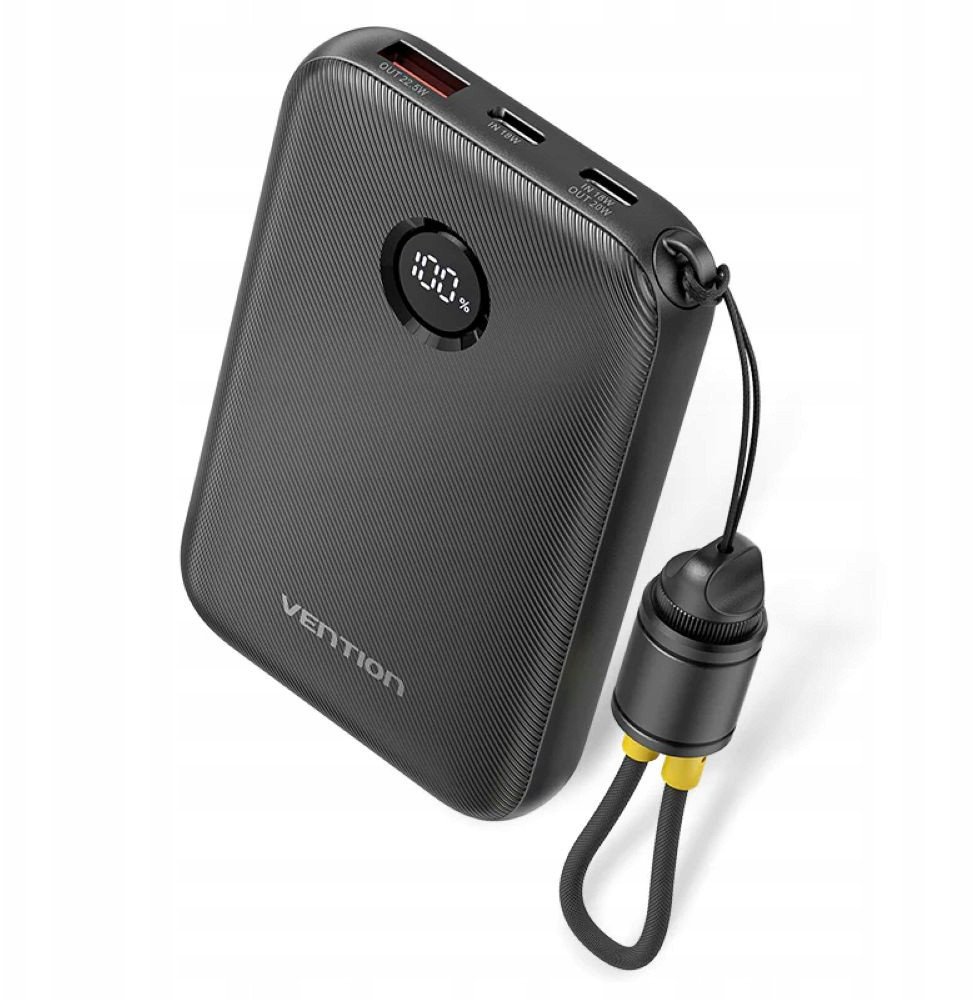 Powerbank Vention Nie 10000mAh Czarny 1