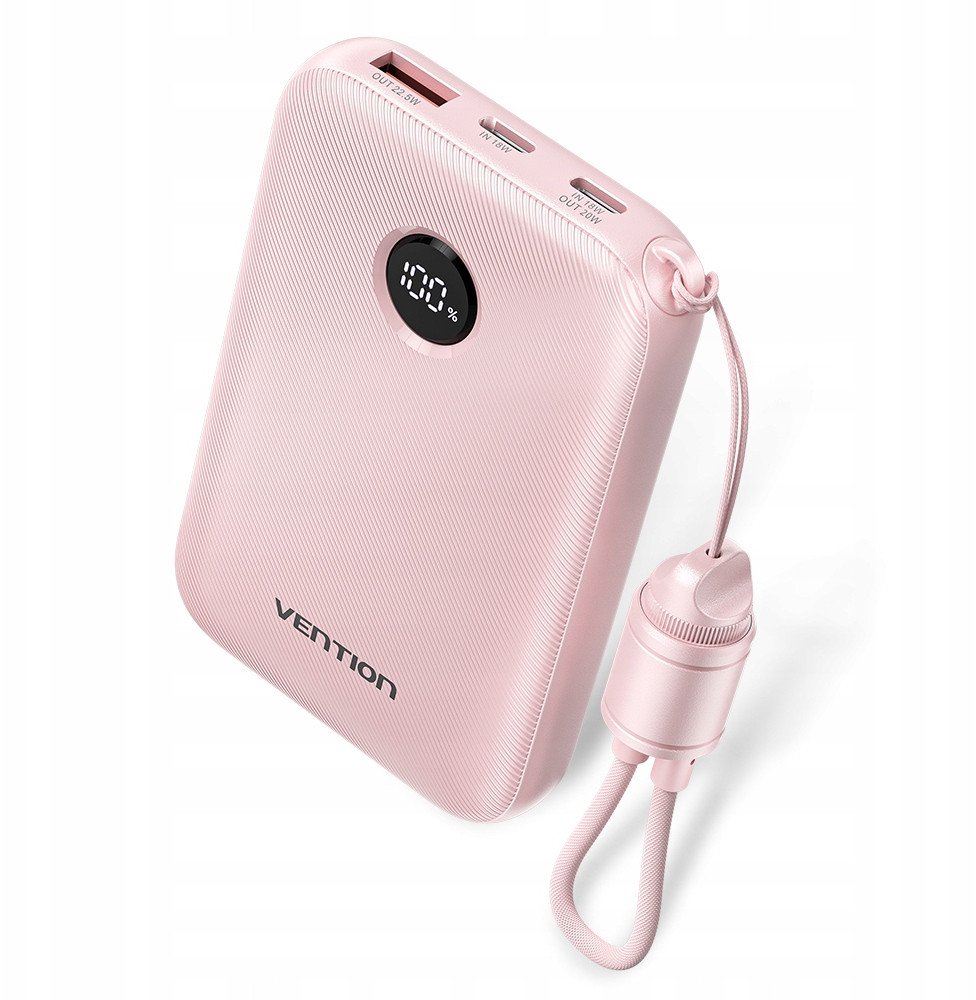 Powerbank Vention 10000mAh Różowy 1