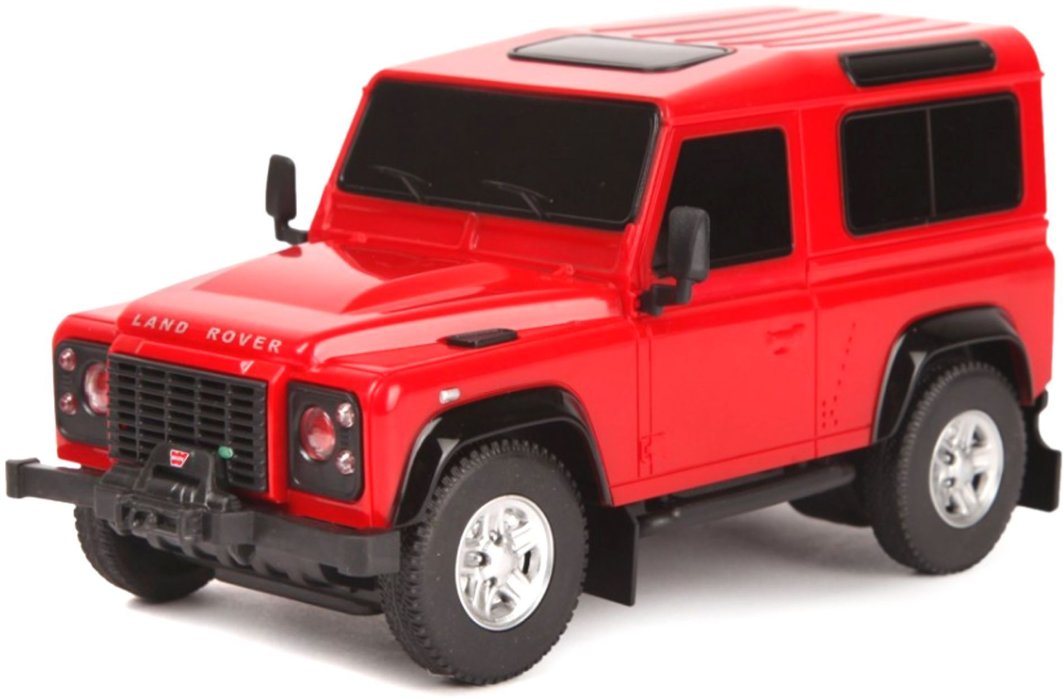 Land Rover Defender R/C skala 1:24 Rastar 78500 samochód sterowany czerwony 1