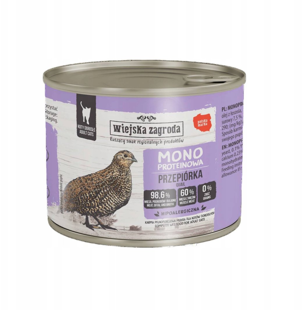 Wiejska Zagroda Monobiałkowa z przepiórką 200g 1