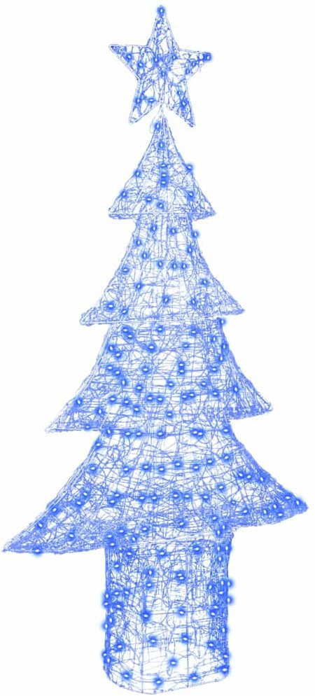 vidaXL Choinka z 240 diodami LED Niebieski 180 cm Akryl