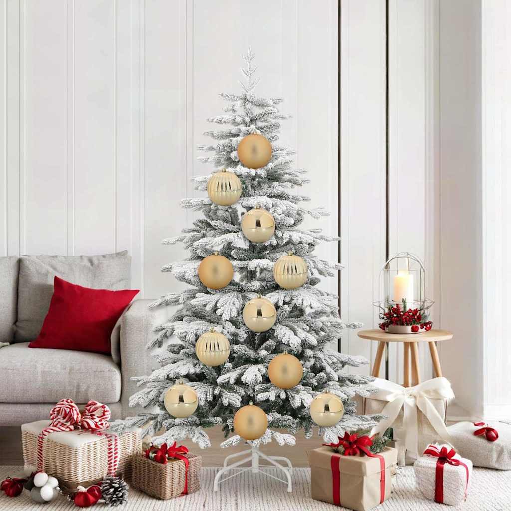 vidaXL Zestaw Bombek Choinkowych 9 pcs złoty