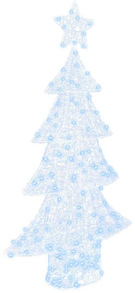 vidaXL Choinka z 160 diodami LED Zimna biel 150 cm Akryl