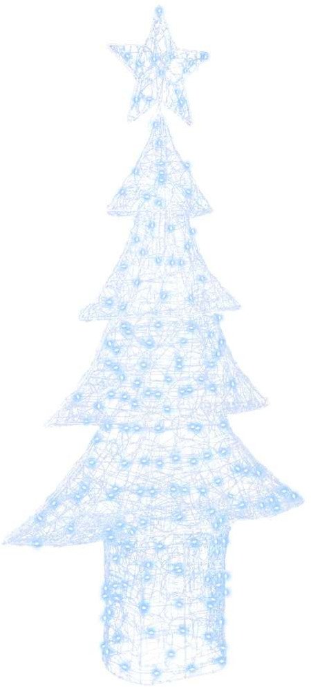 vidaXL Choinka z 240 diodami LED Zimna biel 180 cm Akryl