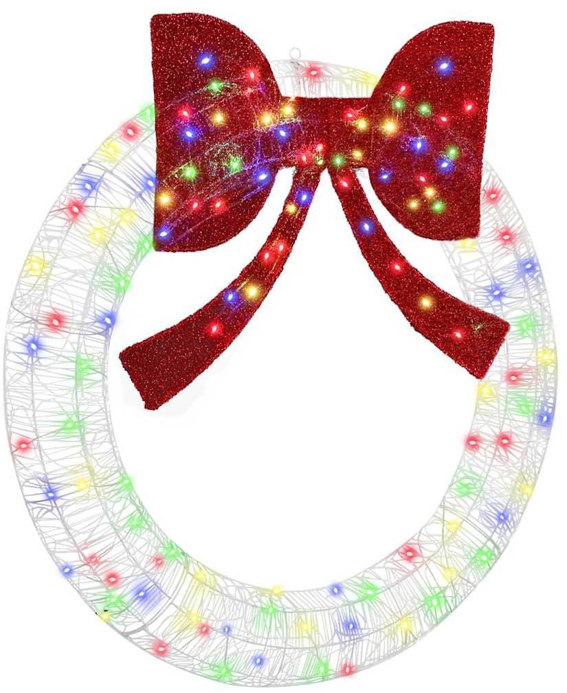 vidaXL Wianek Ze LED Lights Wielokolorowe 120 cm Akryl