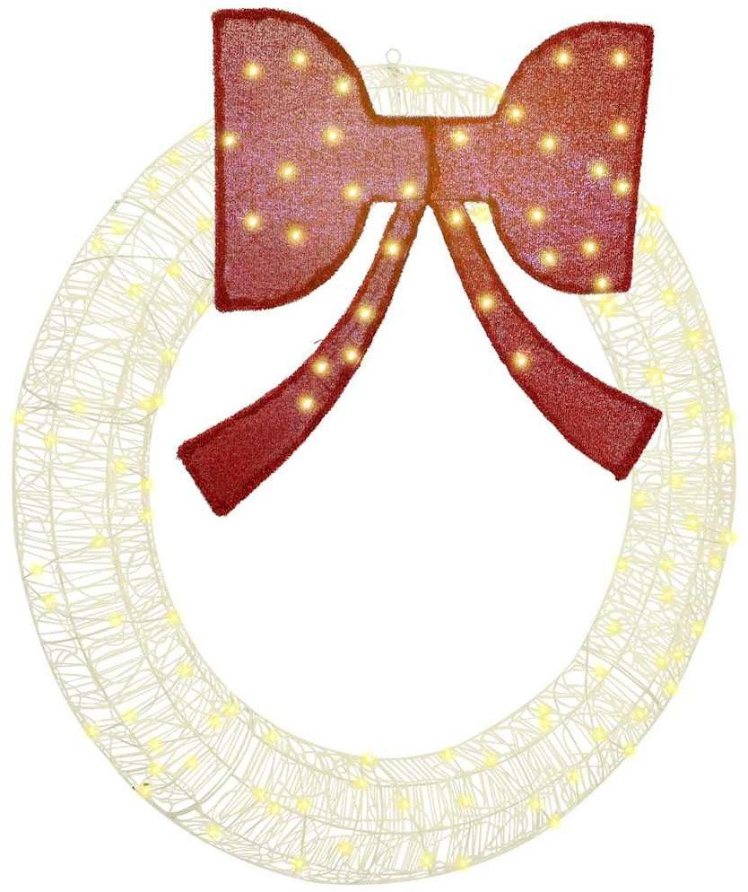 vidaXL Wianek Ze LED Lights Ciepła biel 120 cm Akryl