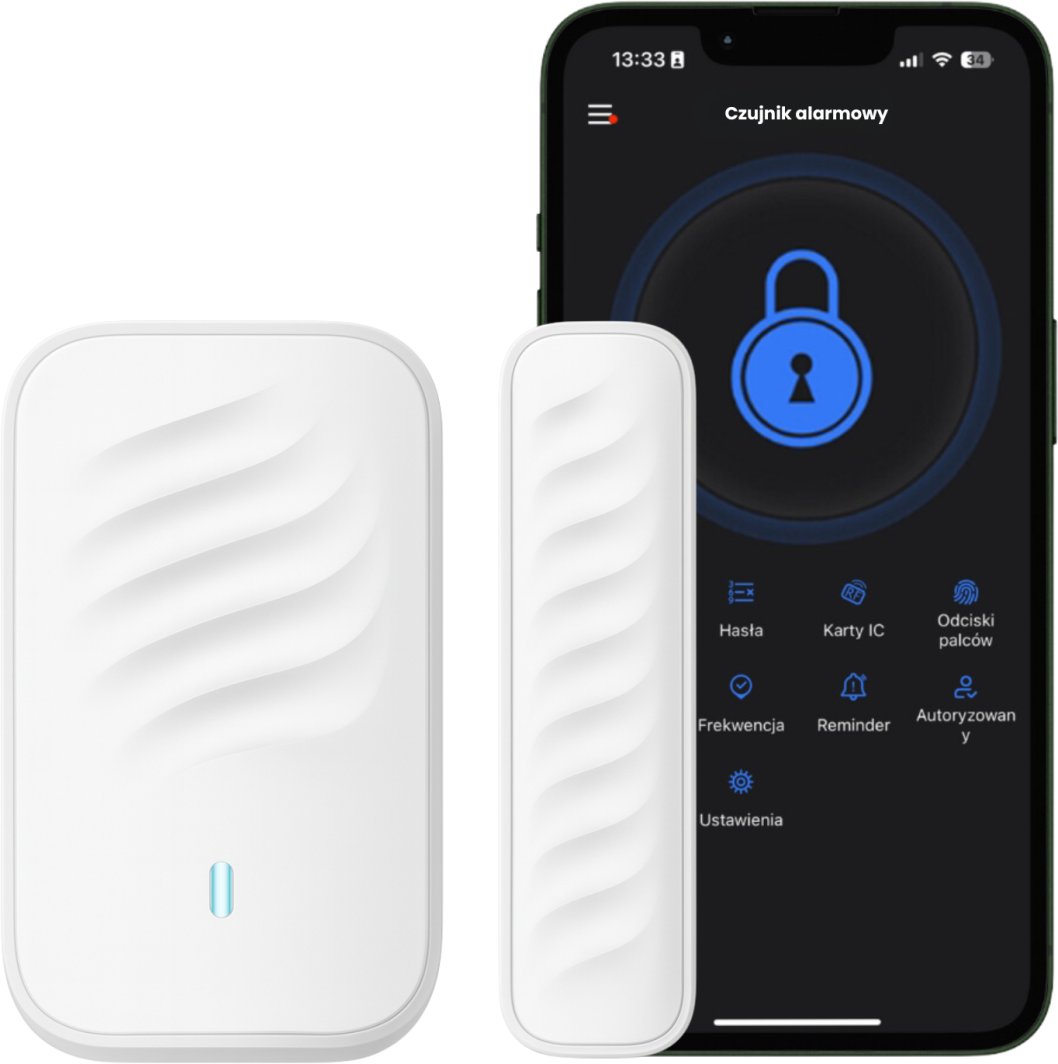 CZUJNIK OTWARCIA DRZWI FURTKI KONTAKTRON TTLOCK SYSTEMY KONTROLI DOSTĘPU 1