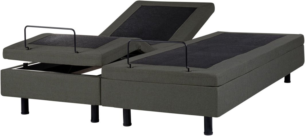 Łóżko regulowane bez zagłówka  DUKE II 160 x 200 cm Ciemnoszary