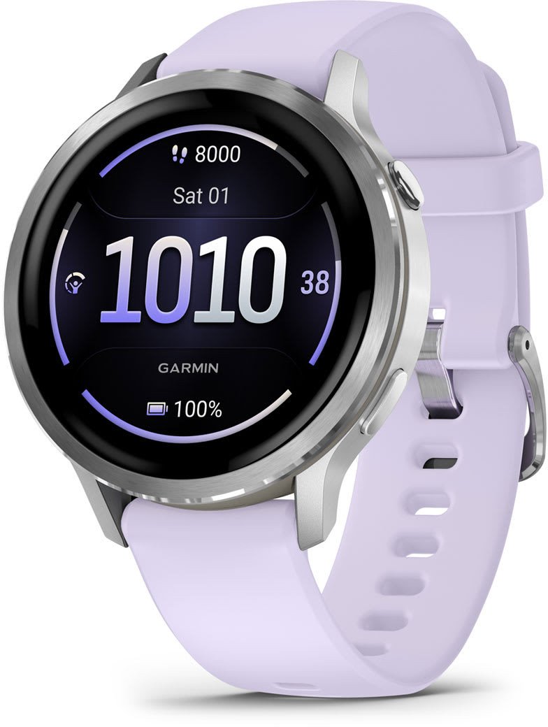 Garmin Venu 4 Smartwatch 41mm grau/silber lavendelblau 1