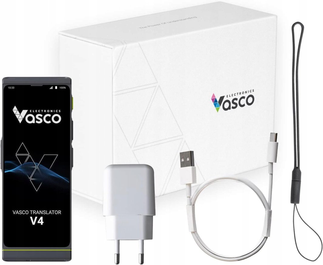 Elektroniczny Tłumacz Głosowy Vasco Translator V4 108 języków szary 1