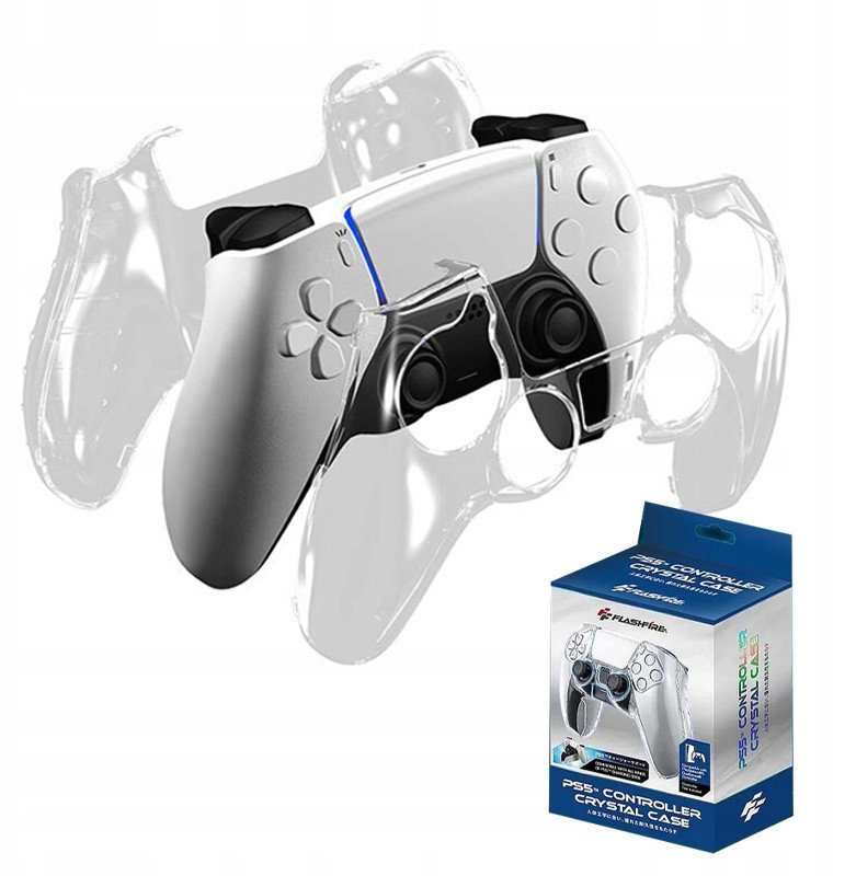 FLASHFIRE ETUI na kontroler PS5 CRYSTAL CASE P801 1