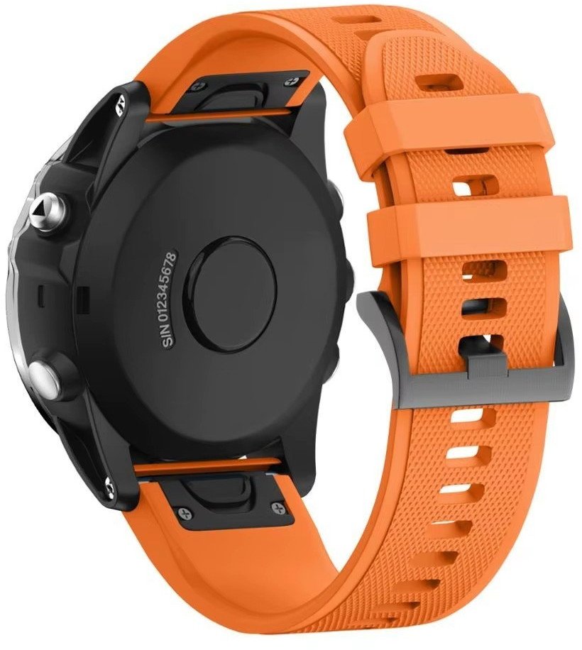 PASEK DO GARMIN FENIX 5 / 6 / 7 / 8 47MM I GARMIN INSTINCT / EPIX 22MM POMARAŃCZOWY