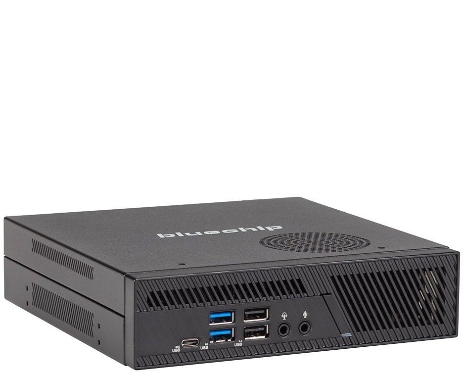 bluechip BUSINESSline S3137 Intel® Core™ i3 i3-14100 8 GB DDR5-SDRAM 500 GB SSD Windows 11 Pro Mini PC Czarny 1