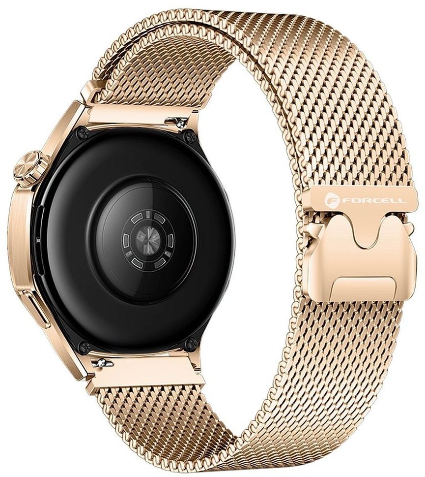 Pasek do Samsung Galaxy Watch Forcell F-Design FS10 magnetyczny stal 22 mm złoty