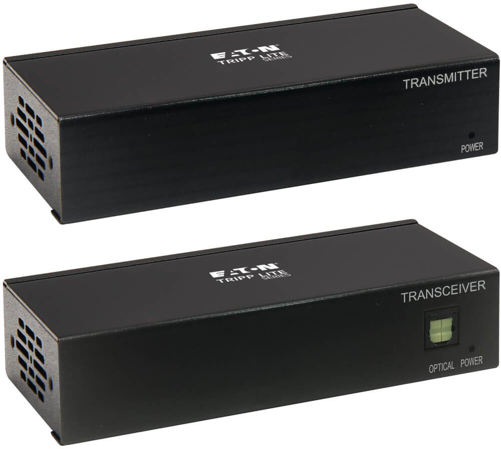 Eaton Tripp Lite Series DisplayPort to HDMI over Cat6 Extender Kit, Transmitter/Transceiver - 4K 60 Hz, HDR, 4:4:4, PoC, 230 ft. (70.1 m), TAA - Erweiterung fur Video/Audio - Sender - uber CAT 6 - bis zu 70.1 m - TAA-konform 1