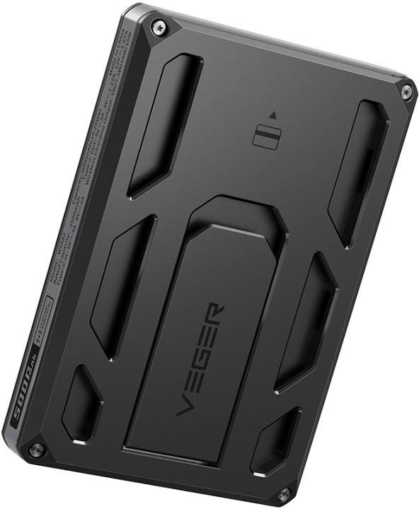 VEGER powerbank 5000 mAh MFi PD 20W Wallet Tracker W0582 czarny 1