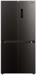 Midea Šaldytuvas | MDRF632FIE28 | Energy efficiency class E | Free standing | Side by side | Height 177.5 cm | No Frost system | Šaldytuvas net capacity 305 L | Šaldiklis net capacity 169 L | Ekranas | 35 dB | Juodas 1