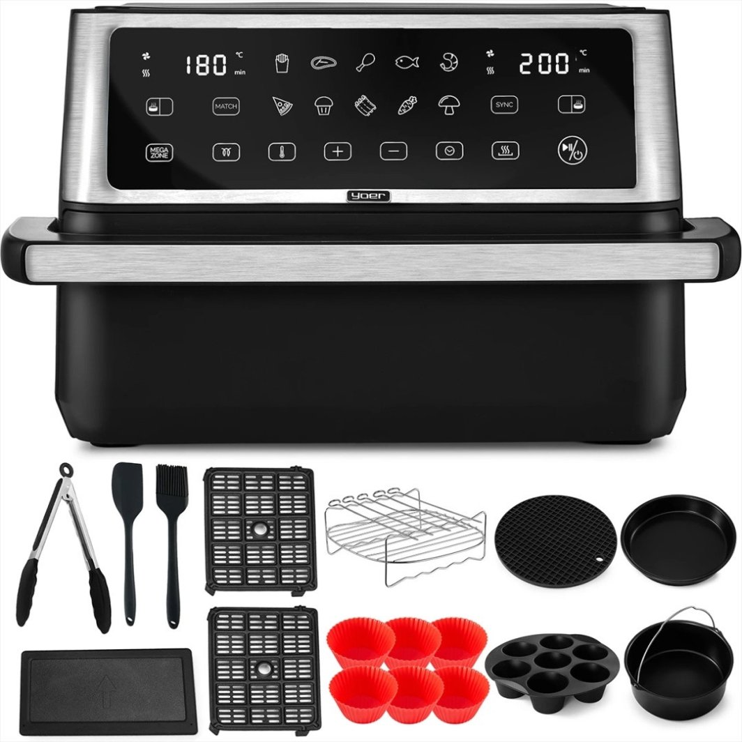 Air Fryer Frytkownica beztłuszczowa 11L Yoer MegaCrisp AF03BK 1
