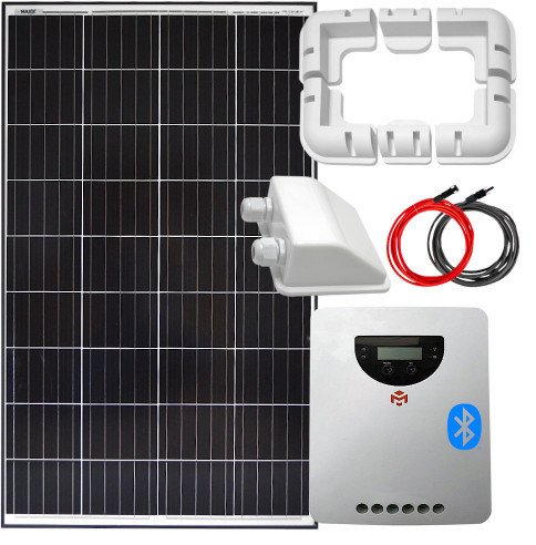Zestaw solarny 140W 12V MPPT 20A uchwyt 1