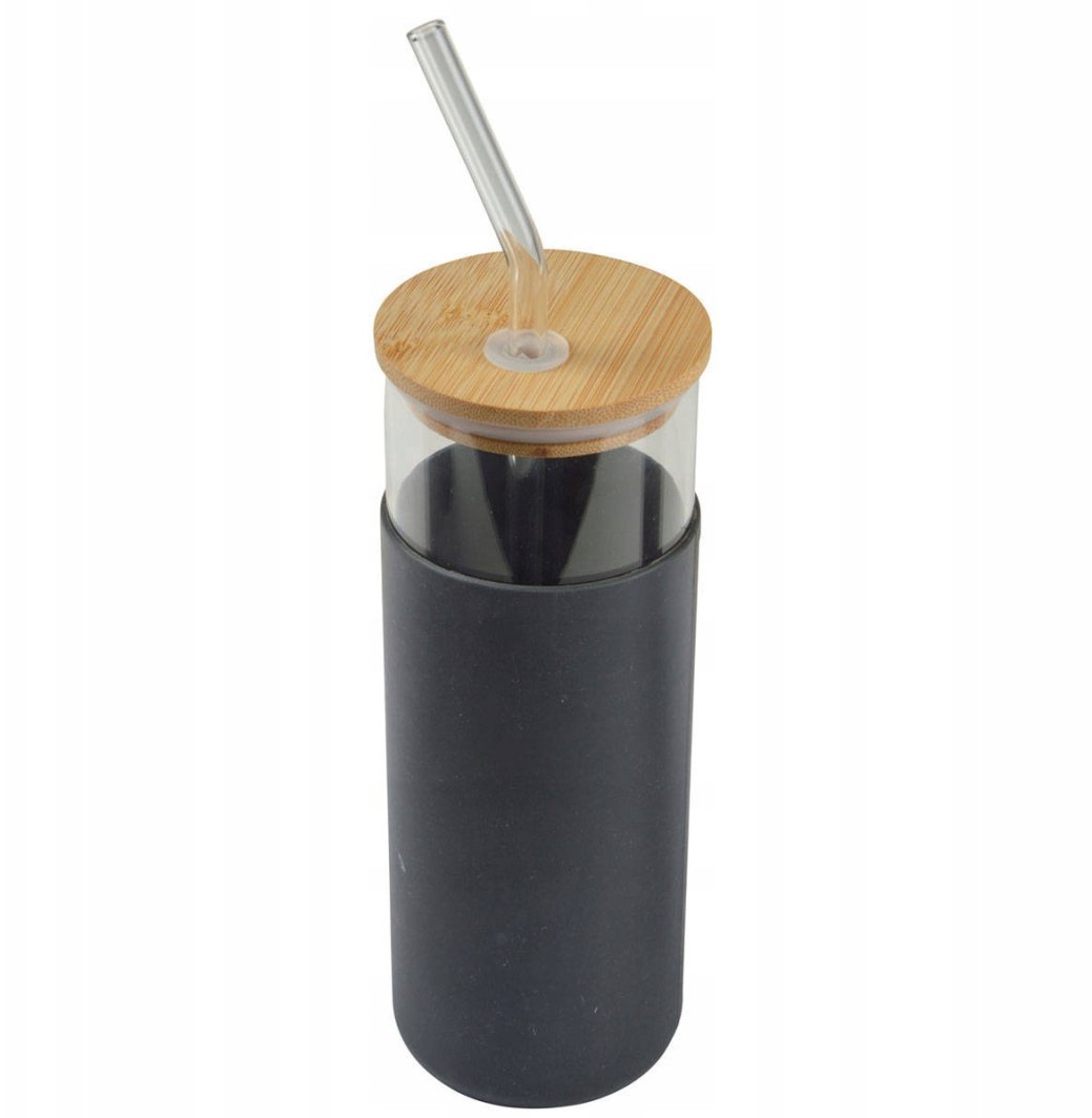 Szklany bidon z silikonową osłonką, 0,5l 1