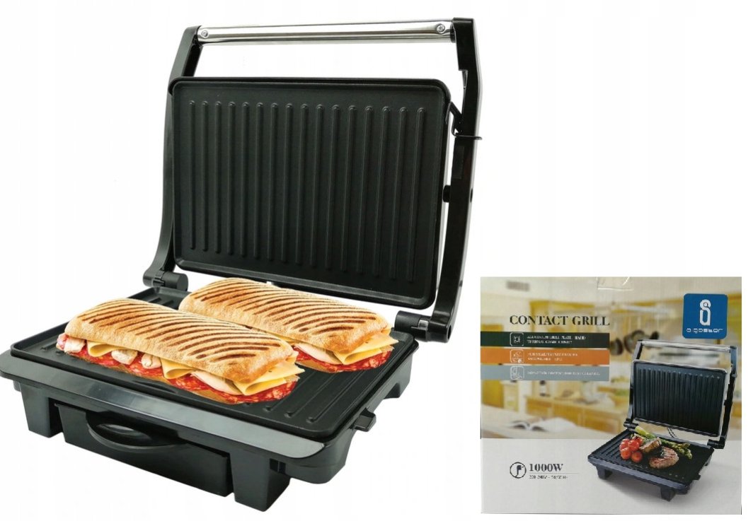 Opiekacz Toster Sandwich Maker Do 4 Kanapek 1000W 1