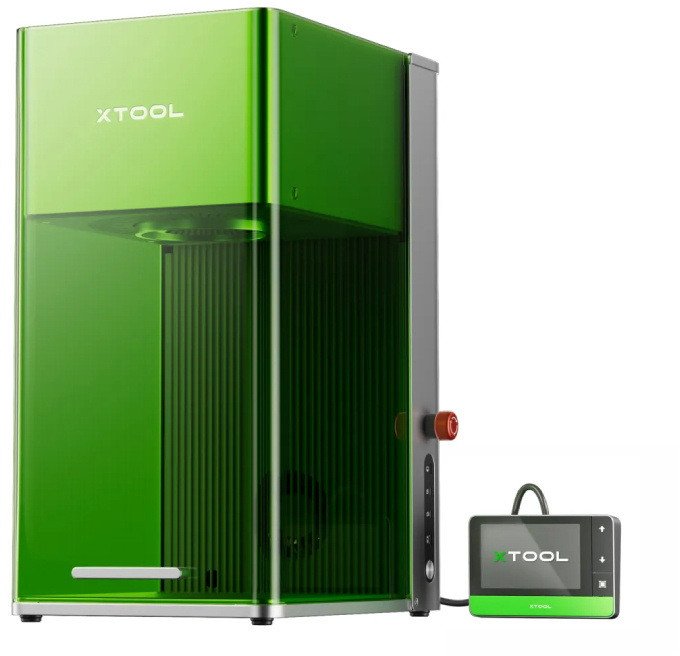 xTool F1 Ultra 2w1 - światłowodowa i diodowa grawerka laserowa 20W - w zestawie z taśmociągem} 1