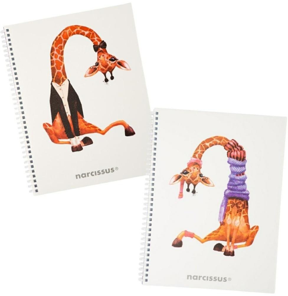 Kołonotatnik A5/80K kratka Swing Żyrafa (3szt) 1