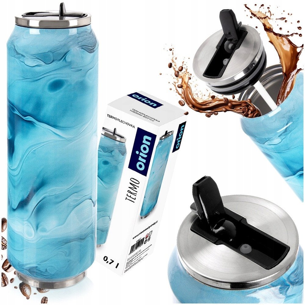 Kubek termiczny puszka niebieska 700 ml 1