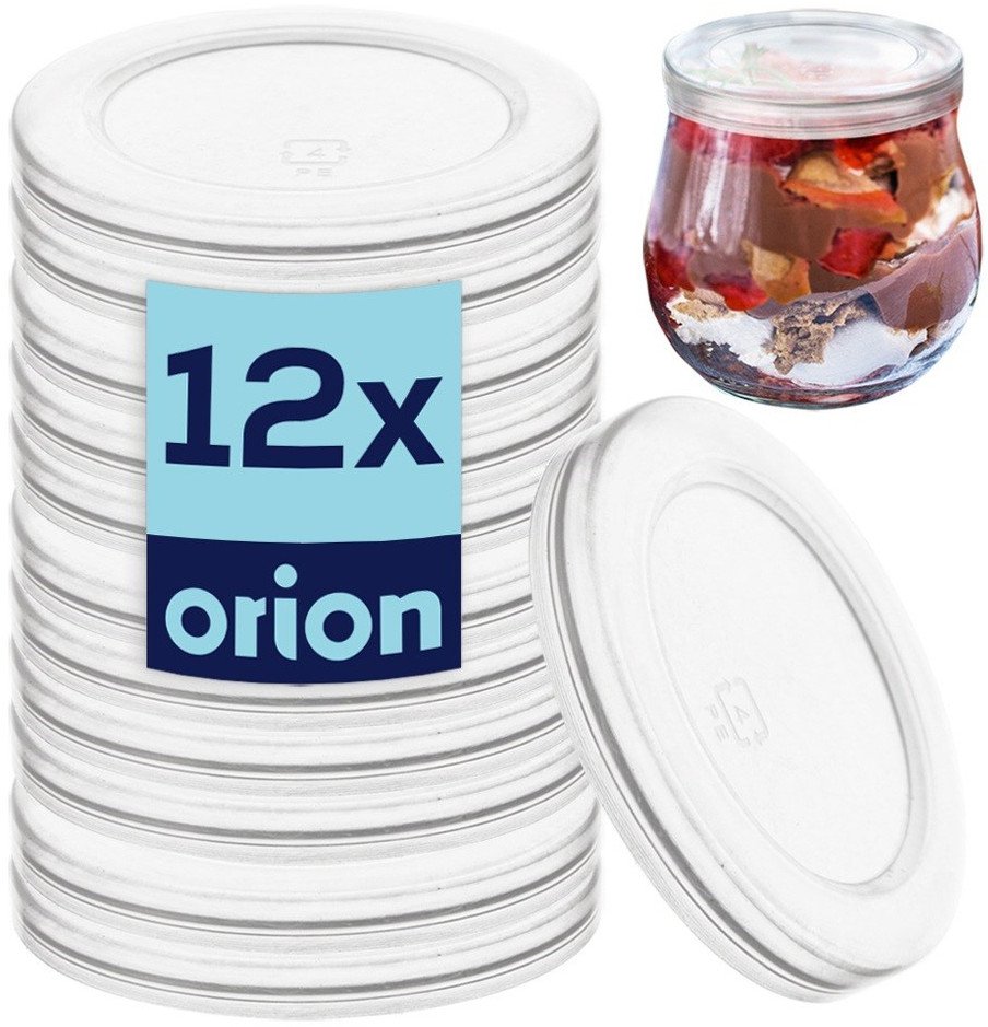 Pokrywka do słoika na jogurt 5,5 cm 12 szt.