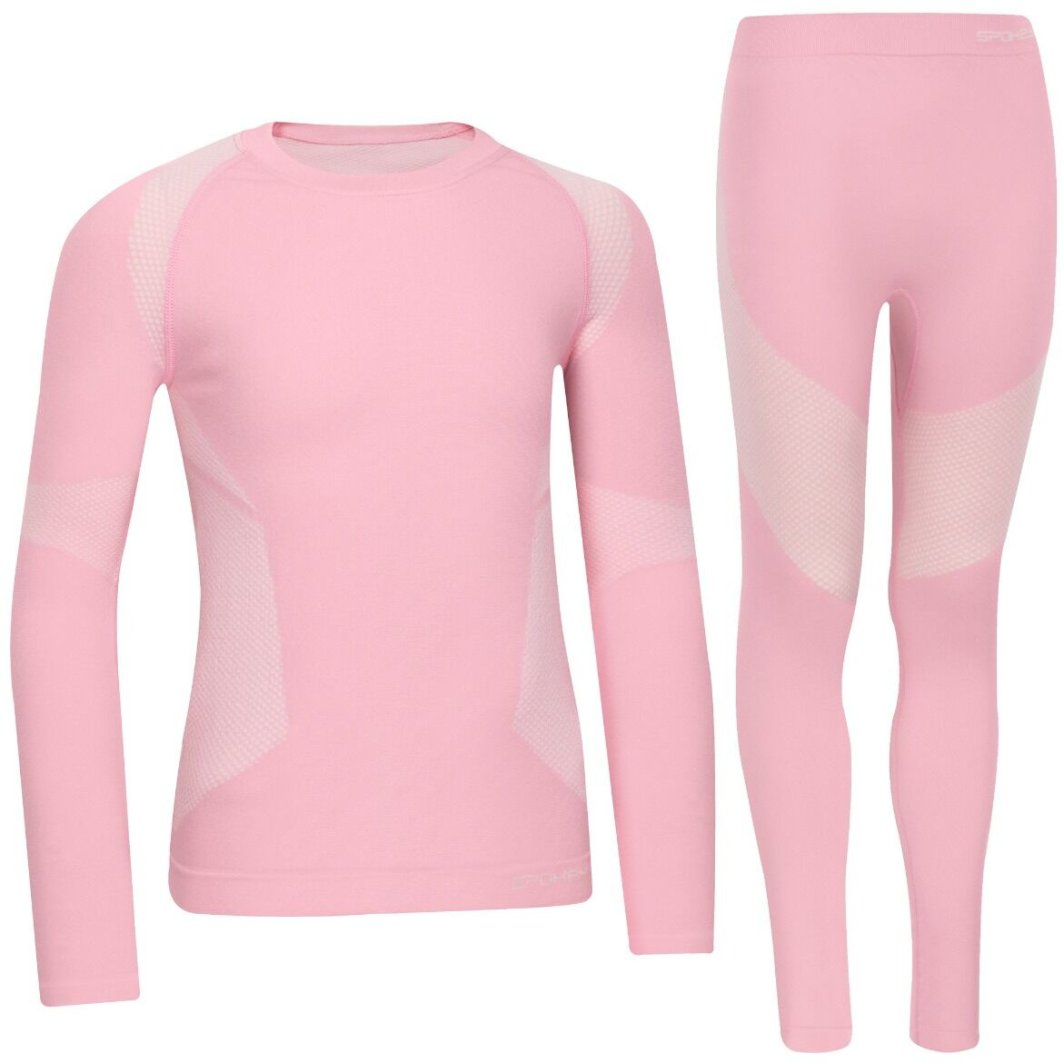 Spokey Bielizna termiczna dla dziecka Furious 146-152 różowa 1