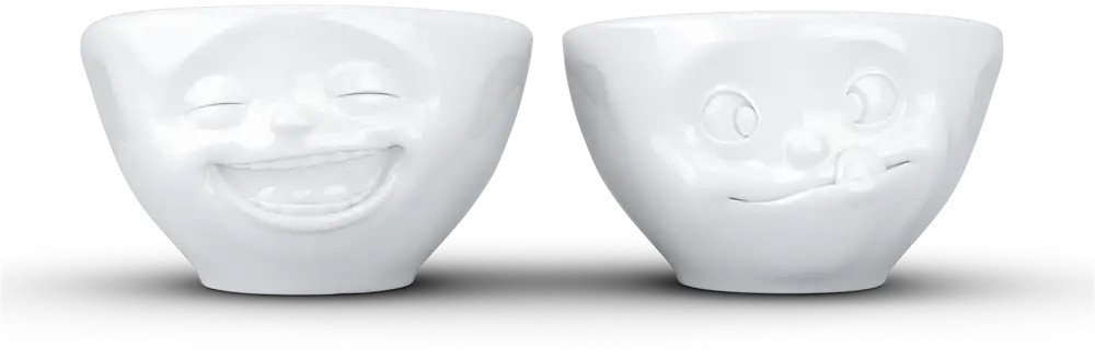 FIFTYEIGHT Schälchen Set 100ml - Lachend & Lecker weiß