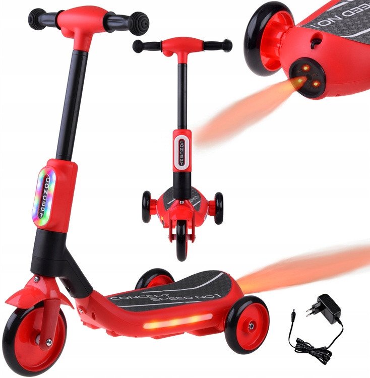 Odrzutowa Hulajnoga elektryczna dla dzieci muzyka DISCO Para wodna SP0840 1