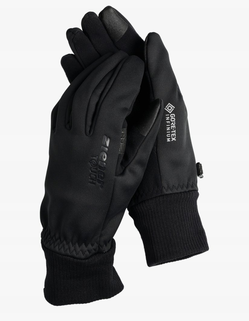 Rękawiczki softshell Ziener Idaho GTX INF Touch - black rozmiar: L 1