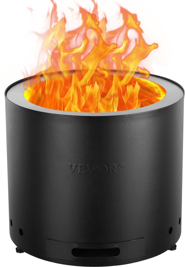 Biokominek kominek wolnostojący na taras stół ogrodowy stojący 49 cm 1