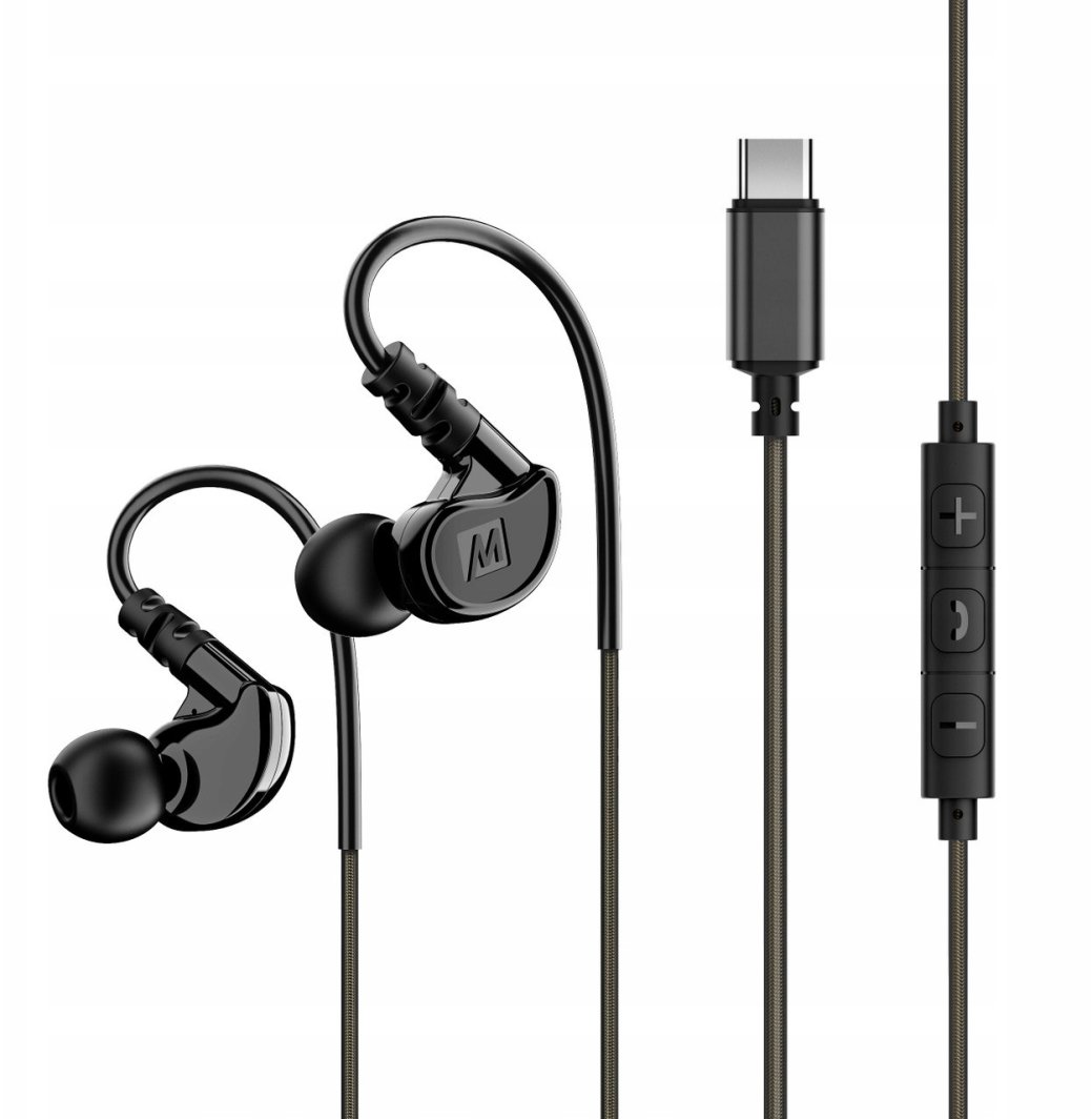 MEE Audio M6 Sport sĹuchawki dokanaĹowe z wejĹciem USB C 1