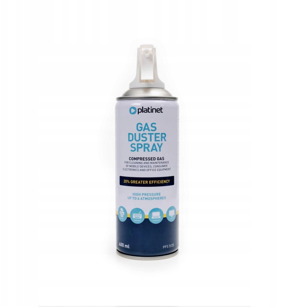 PLATINET AIR DUSTER WITH TRIGGER SPRĘŻONE POWIETRZE 400ML Z PISTOLETEM PFS5135 [46161] 1